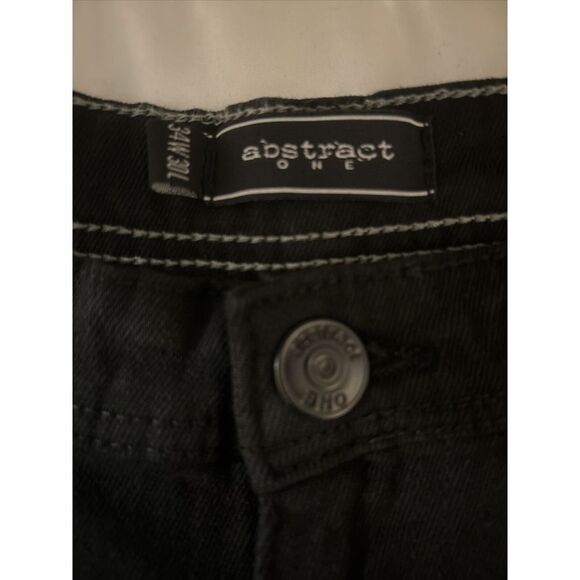 Abstract One Black Jeans‎ Mens Size 34 Straight Leg Stretch Pockets - Picture 9 of 11